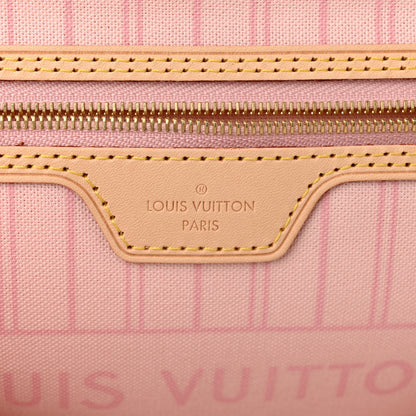 Louis Vuitton Damier Azur Neo Neverfull MM Rose Ballerine 6 of 10