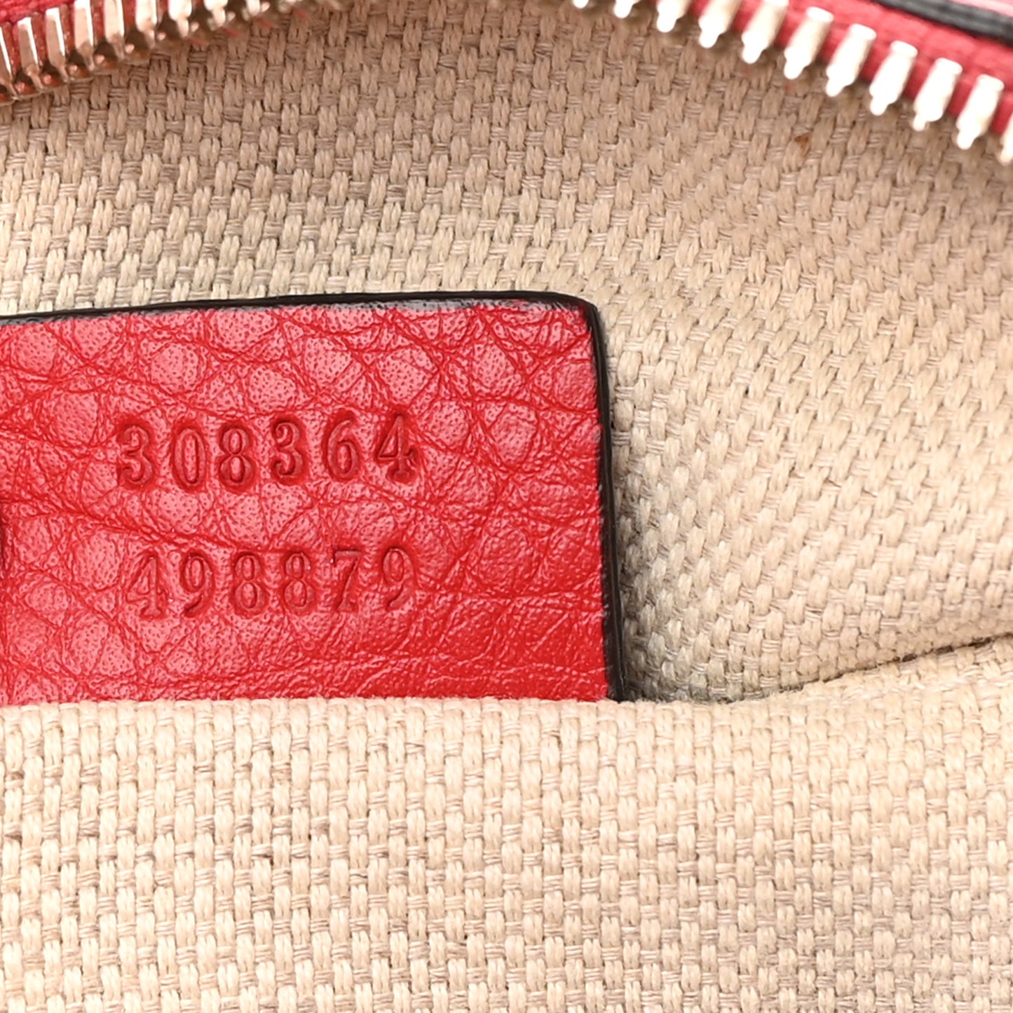 Pebbled Calfskin Small Soho Disco Bag Tabasco Red