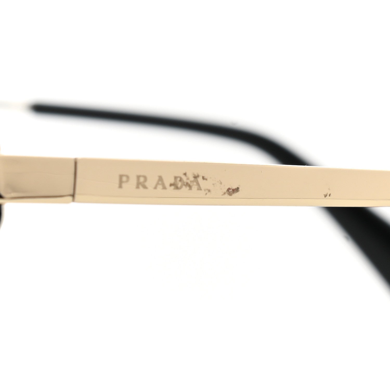 Prada Horn Metal Cinema Sunglasses SPR66T Black 9 of 9