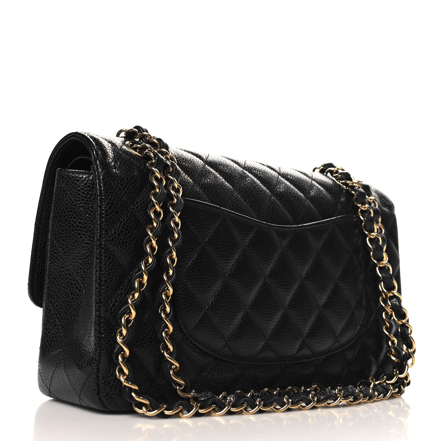 Chanel Caviar Quilted Medium Double Flap Black 3 of 11