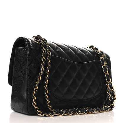 Chanel Caviar Quilted Medium Double Flap Black 3 of 11