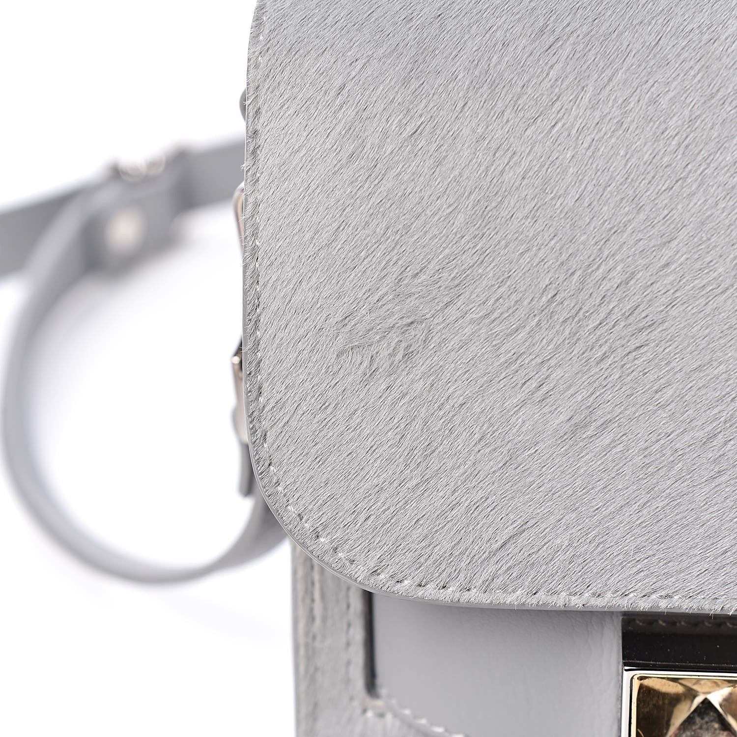 Proenza Schouler Calf Hair Mini PS11 Classic Shoulder Bag Grey 13 of 13