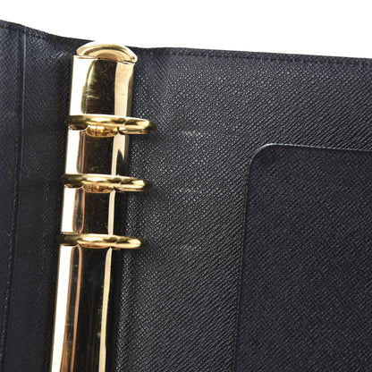 Louis Vuitton Epi Medium Ring Agenda Cover Black 8 of 9