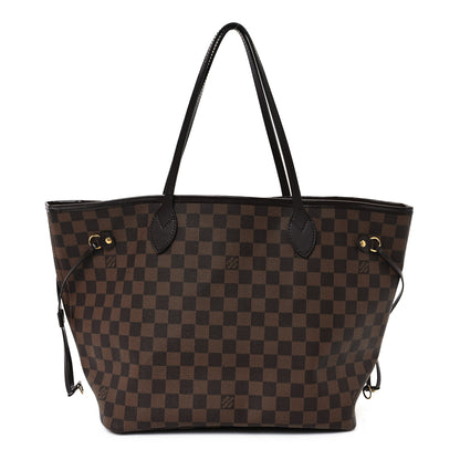 Louis Vuitton Damier Ebene Neo Neverfull MM Rose Ballerine 1 of 11