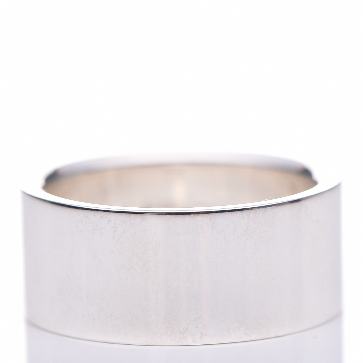 Gucci Sterling Silver Wide Signature Band Ring 7.75 56.5 5 of 8