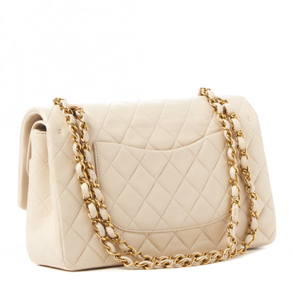 Chanel Lambskin Quilted Medium Double Flap Light Beige 2 of 11