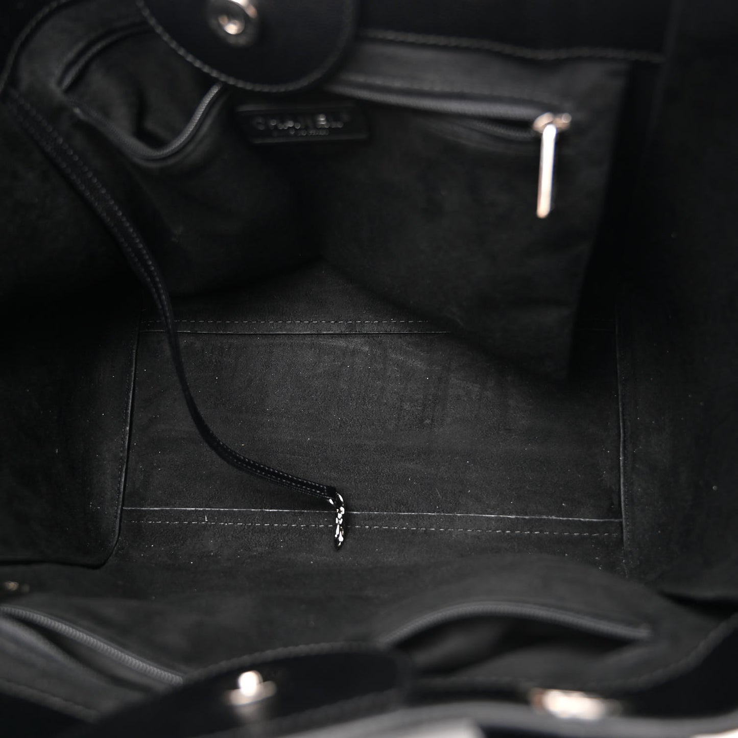 Caviar Small Studded Deauville Tote Black