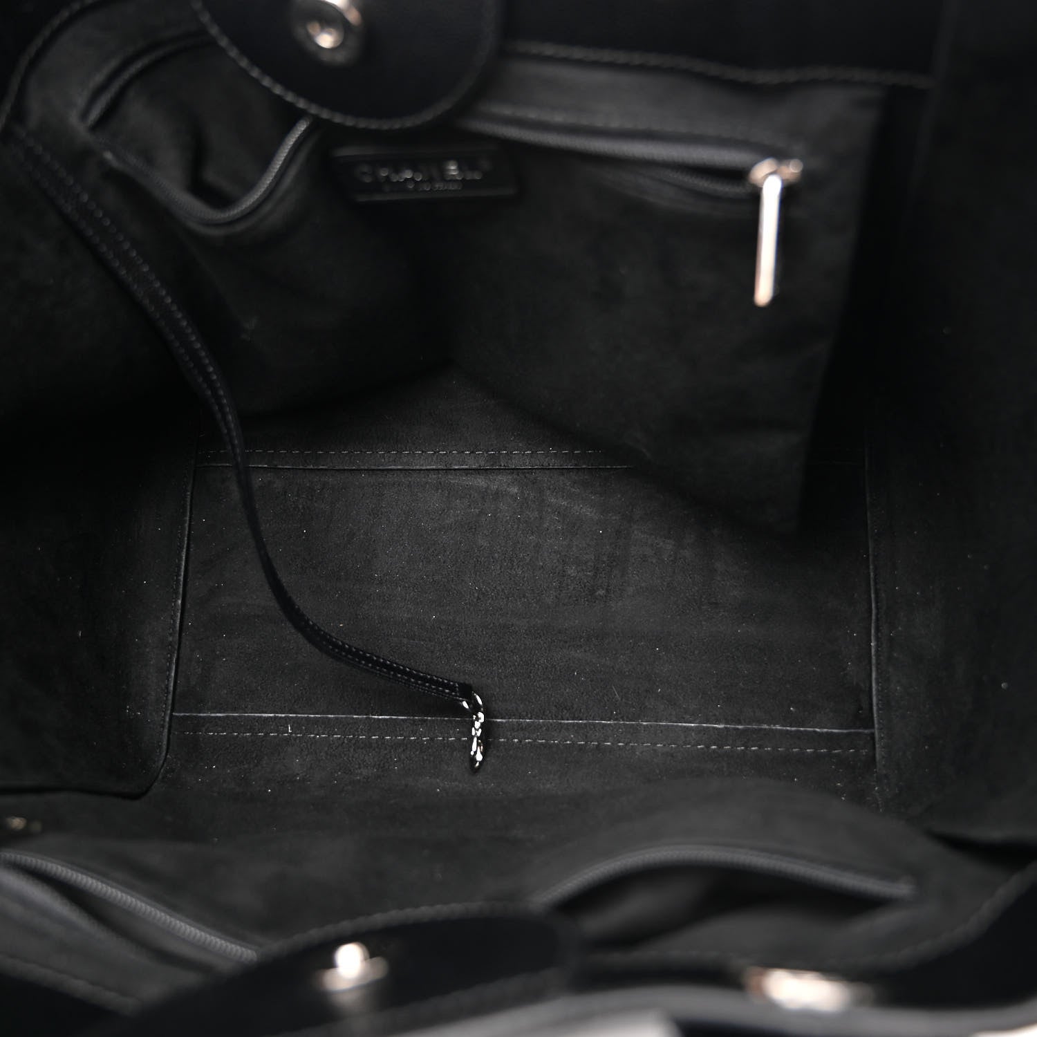 Chanel Caviar Small Studded Deauville Tote Black 5 of 13