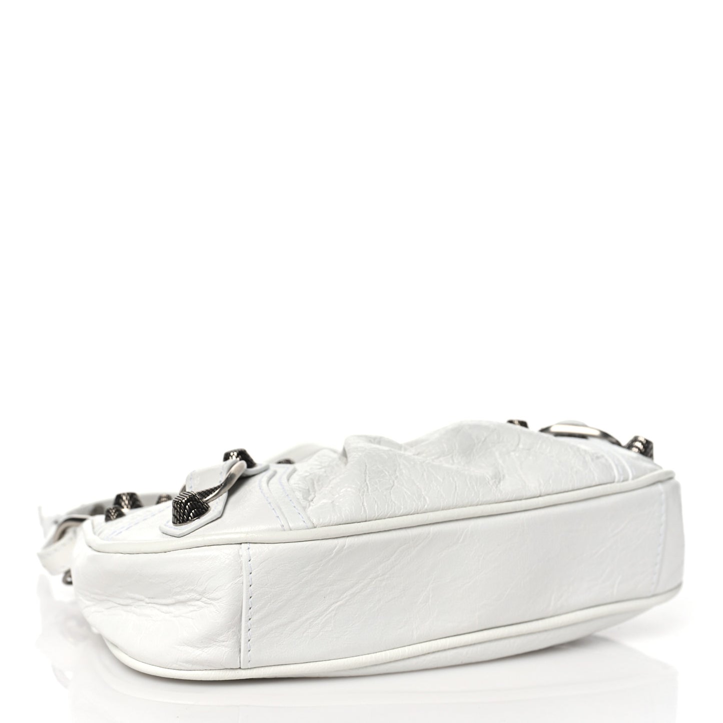 Agneau Arena Le Cagole Mini Purse With Chain Optic White