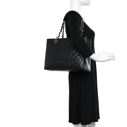Chanel Caviar Quilted Grand Shopping Tote GST Black 2 of 10
