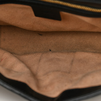 Gucci Monogram Matelasse Diagonal Small GG Marmont Shoulder Bag Beige Black 7 of 13