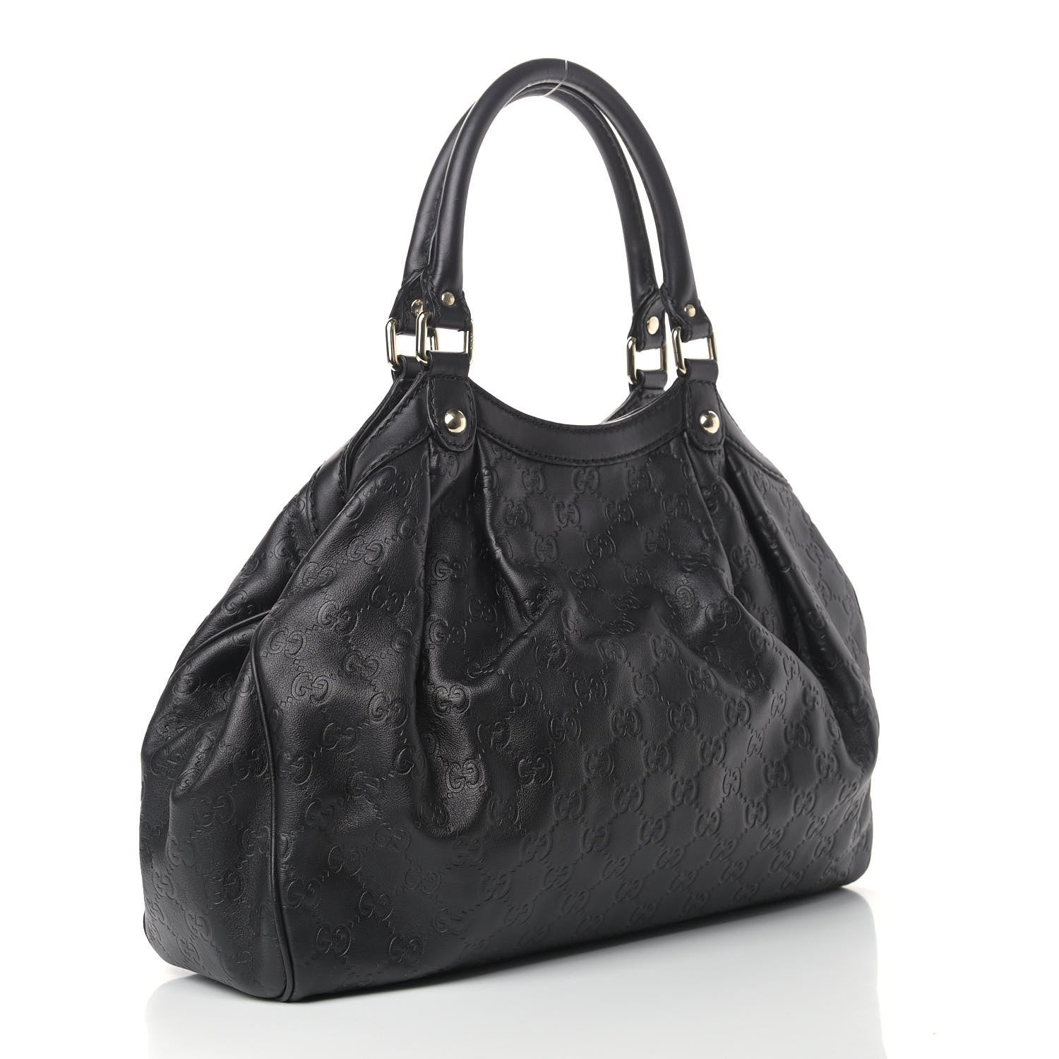 Gucci Guccissima Medium Sukey Tote Black 3 of 18