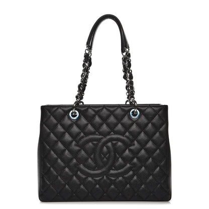 Chanel Caviar Quilted Grand Shopping Tote GST Black 1 of 8