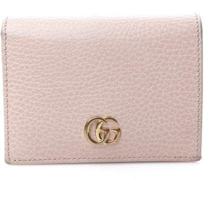 Gucci Dollar Calfskin GG Marmont Card Case Perfect Pink 12 of 13