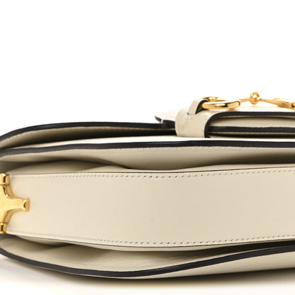 Gucci Azalea Calfskin Horsebit 1955 Shoulder Bag Mystic White 9 of 13