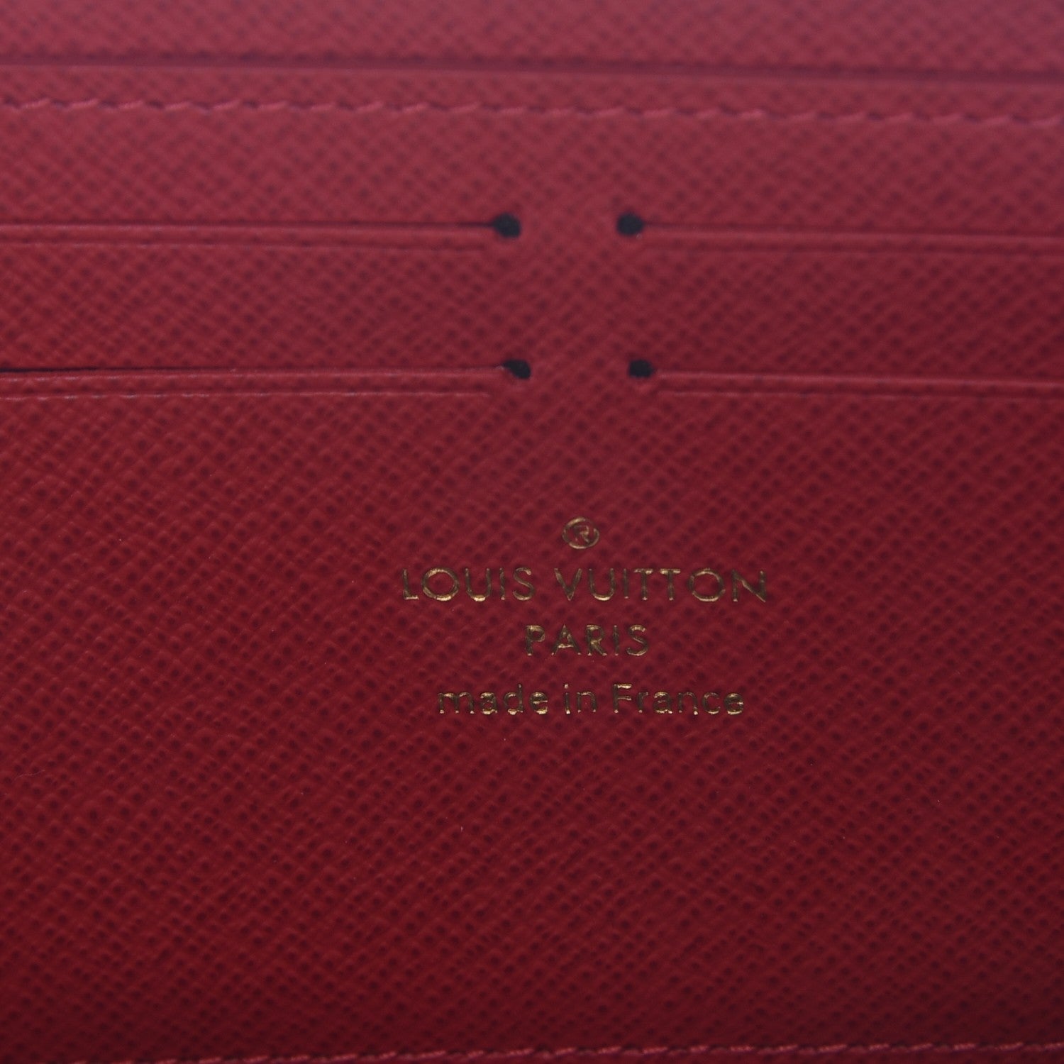 Louis Vuitton Damier Ebene Clemence Wallet Cherry 6 of 7