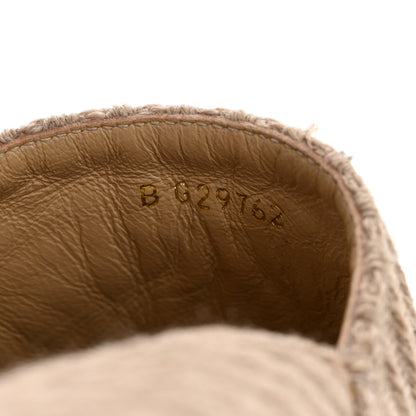 Chanel Tweed Grosgrain CC Espadrilles 41 Beige Black 9 of 9