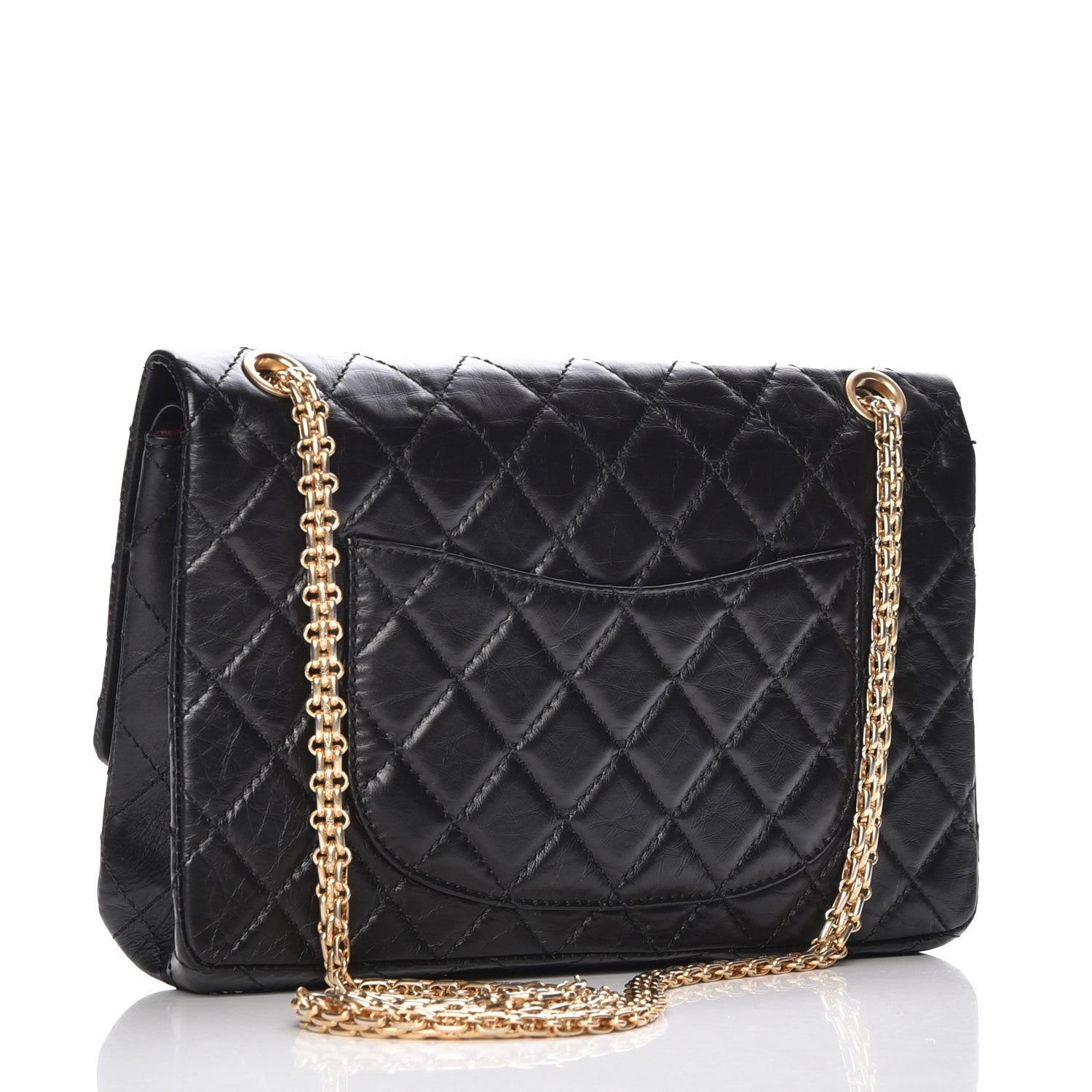 Chanel Aged Calfskin Quilted 2.55 Reissue 226 Flap Black 3 of 7