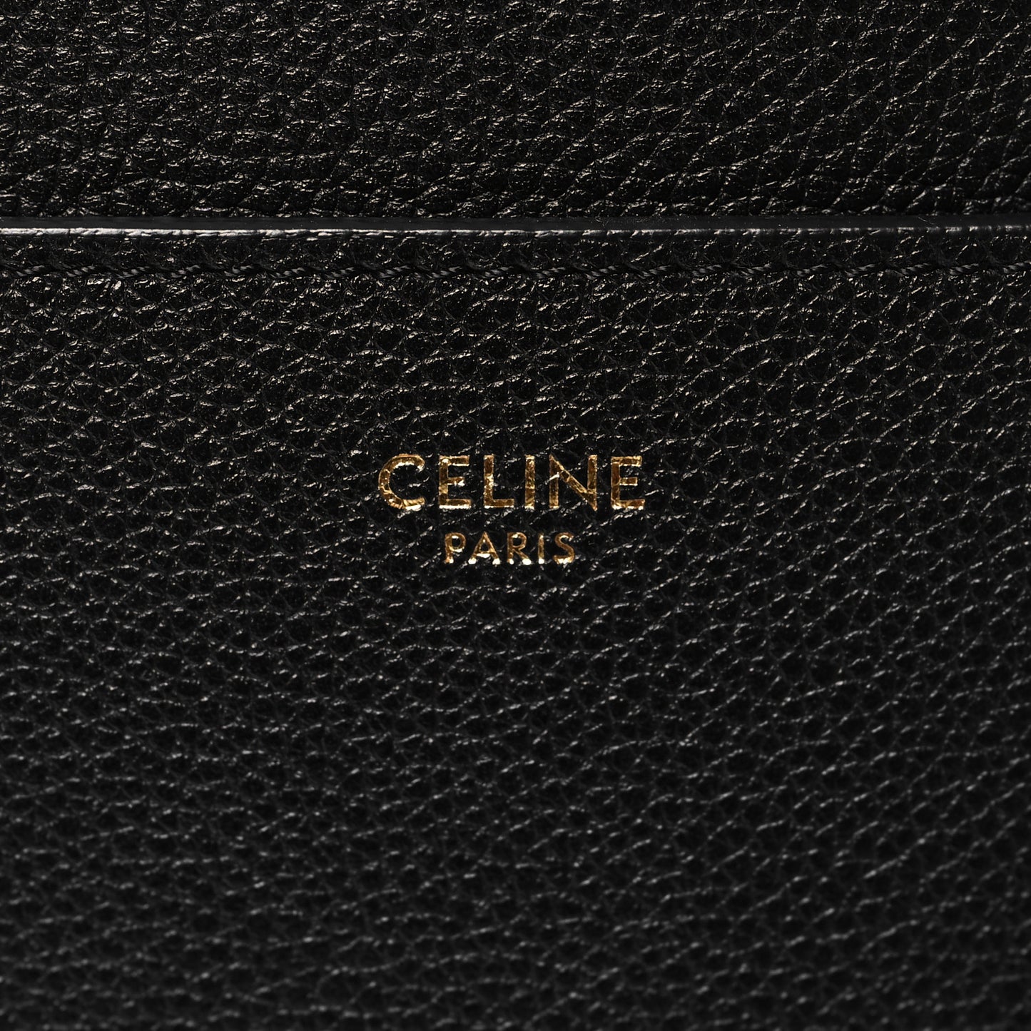 Soft Grained Calfskin Sangle Bucket Bag Black