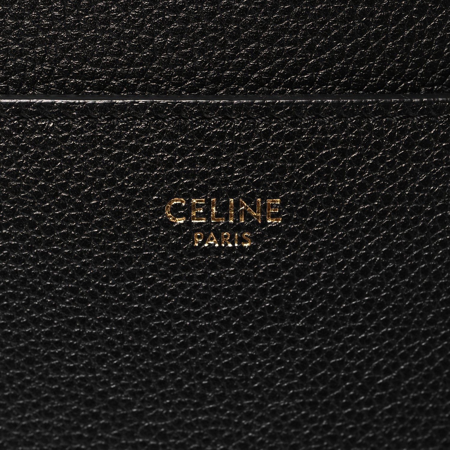 Celine Soft Grained Calfskin Sangle Bucket Bag Black 6 of 10