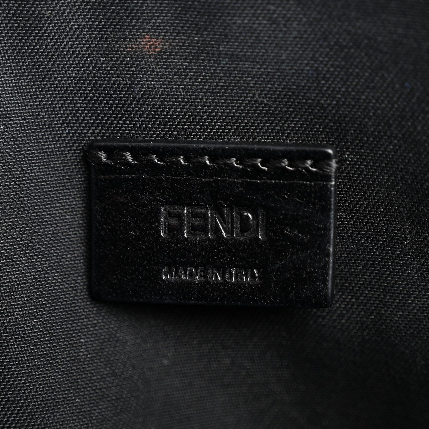 Fendi Vitello Grace FF 1974 Embossed Slim Clutch Black 6 of 8