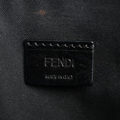 Fendi Vitello Grace FF 1974 Embossed Slim Clutch Black 6 of 8