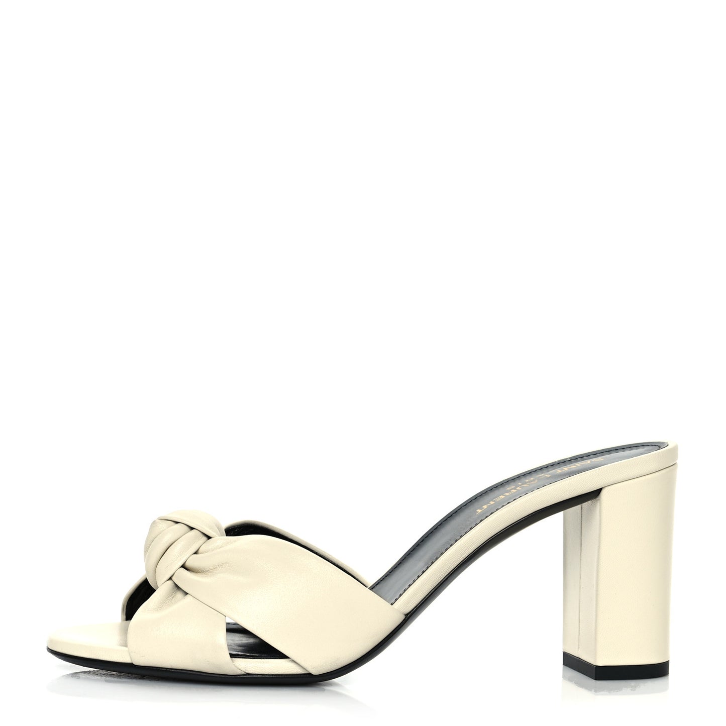 Lambskin Bianca Mules 39 Pearl