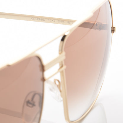 Celine Metal Sunglasses CL 41808/S Gold 5 of 7