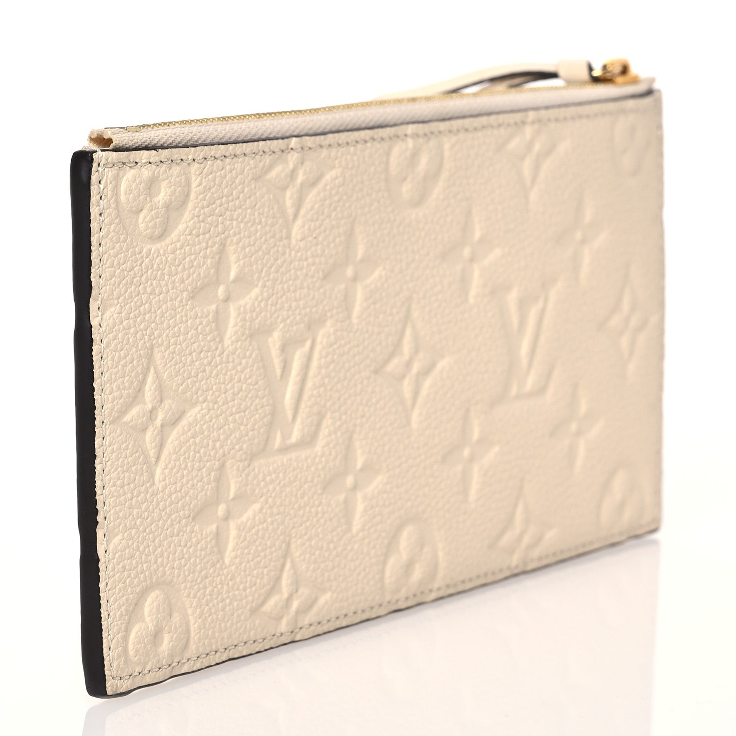 Louis Vuitton Empreinte Felicie Chain Wallet Zippered Insert Cream 3 of 7