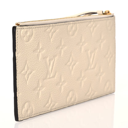 Louis Vuitton Empreinte Felicie Chain Wallet Zippered Insert Cream 3 of 7