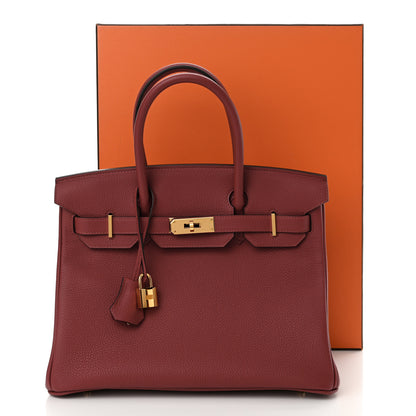 Hermes Togo Birkin 30 Rouge Grenat 11 of 11