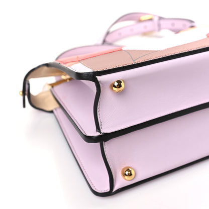 Fendi Vitello Seta Shiny Nappa Dancing Girls Inlay Small Peekaboo I SEE U Satchel Anemone Multicolor 7 of 8