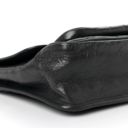 Saint Laurent Crinkled Calfskin Matelasse Monogram Medium Niki Chain Satchel Storm 8 of 10