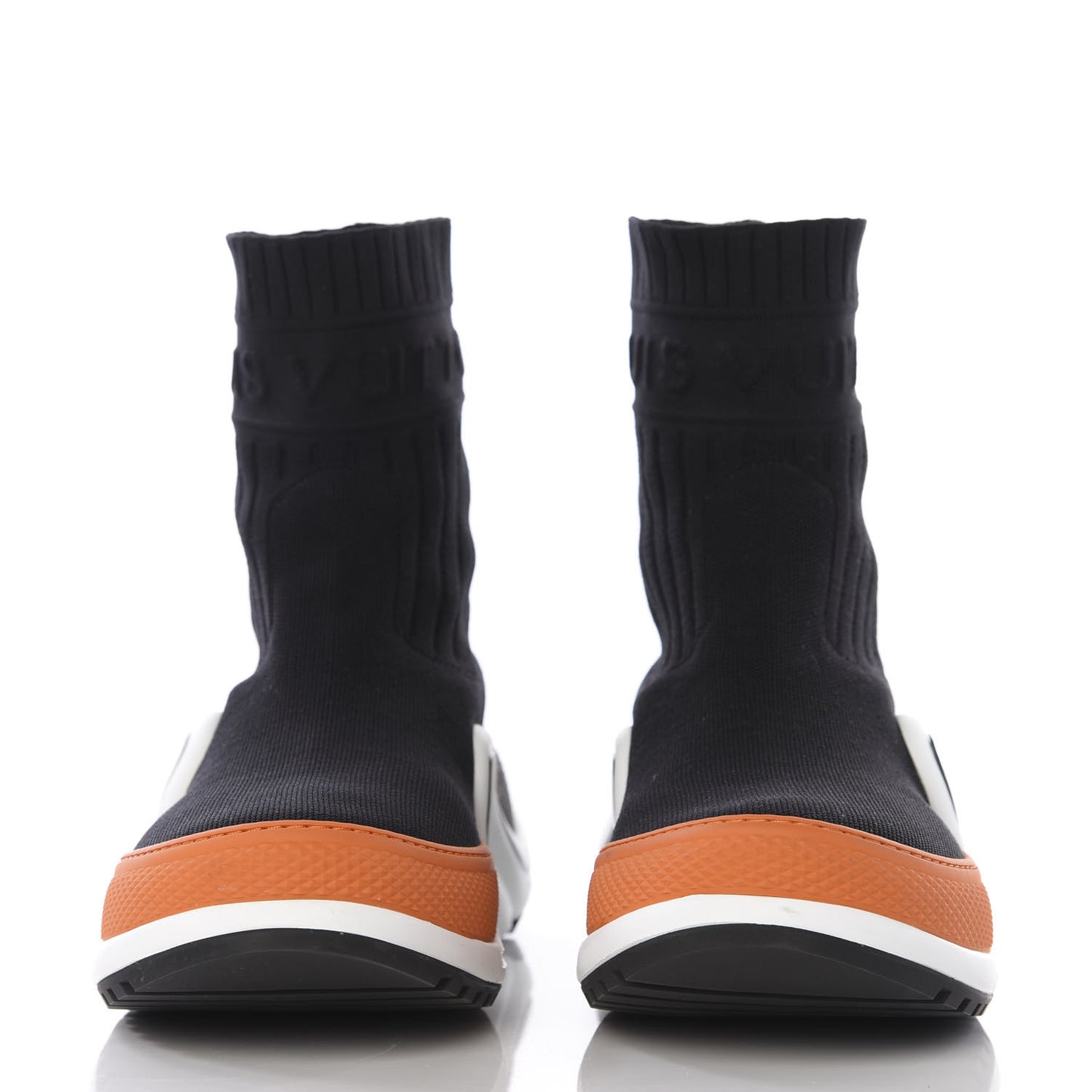 Stretch Textile LV Archlight Sneaker Boots 38.5 Black Orange