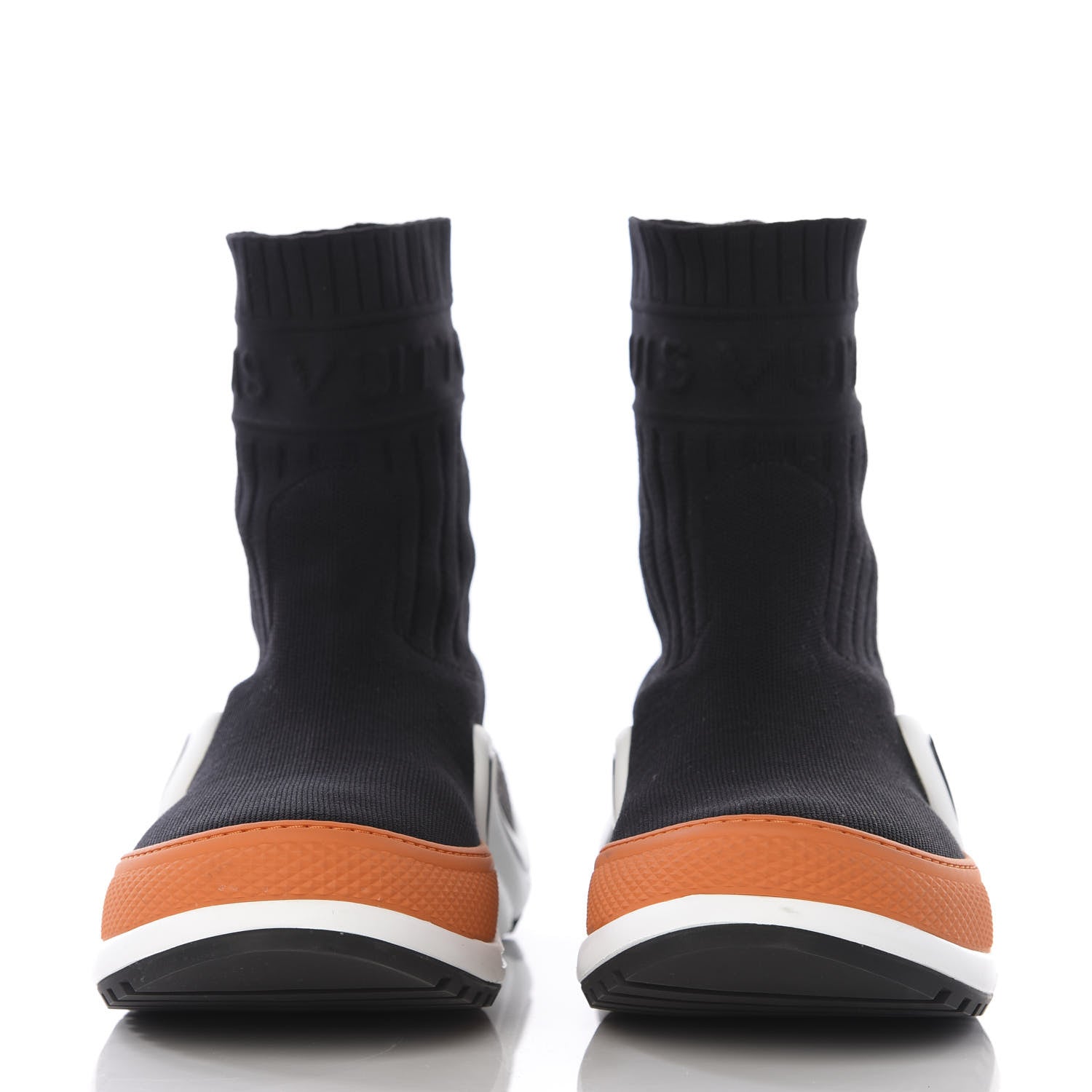 Louis Vuitton Stretch Textile LV Archlight Sneaker Boots 38.5 Black Orange 3 of 11