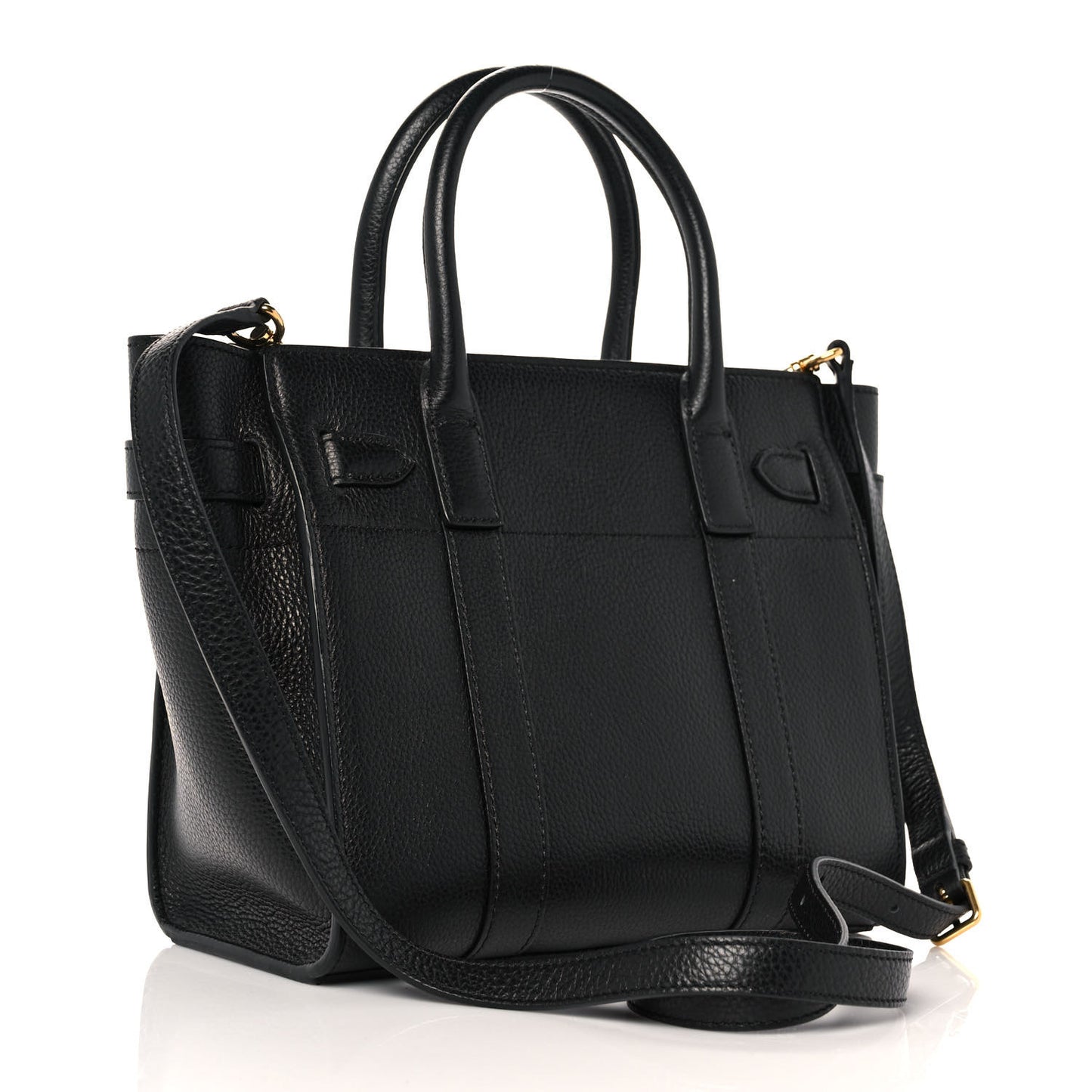 Small Classic Grain Mini Zipped Bayswater Black