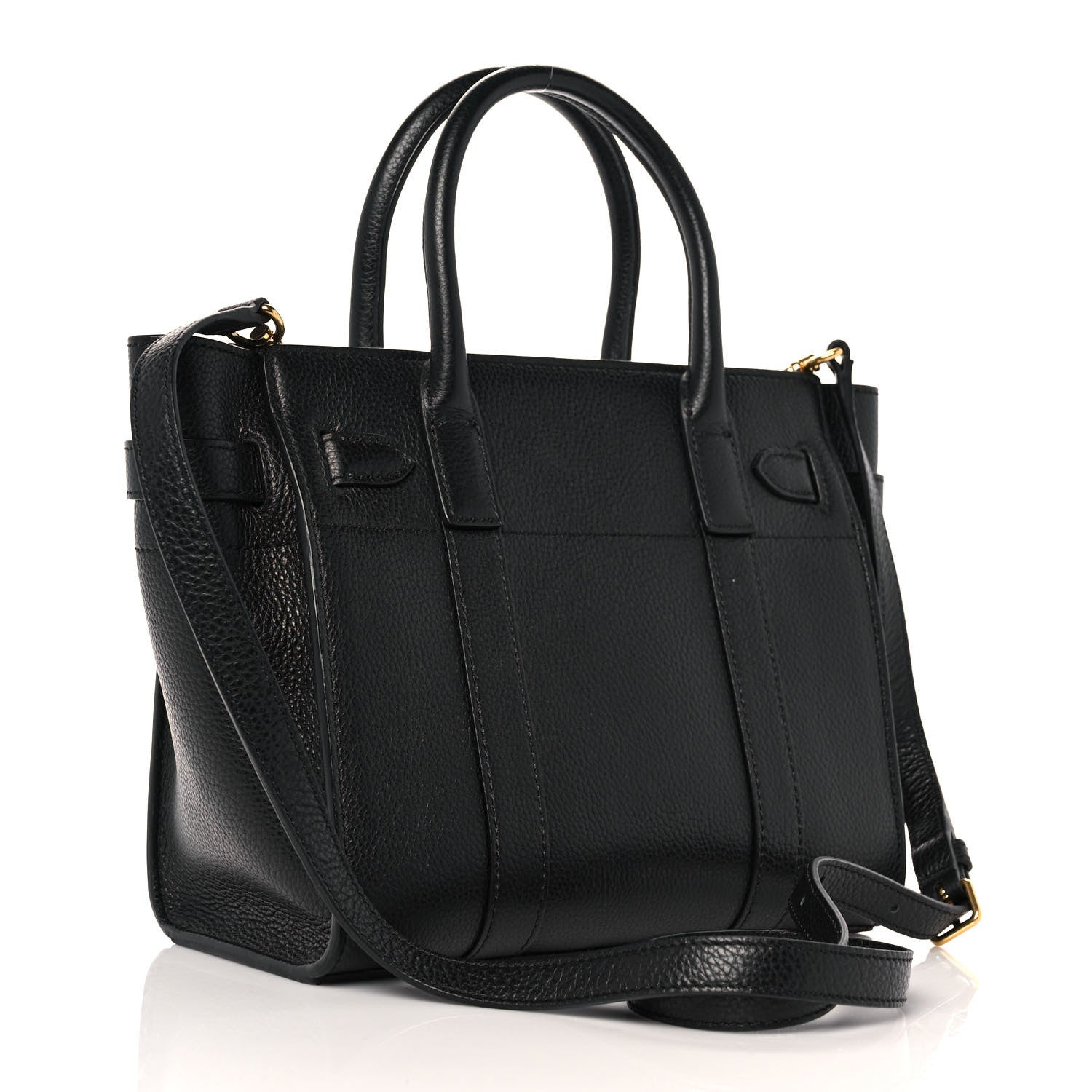 Mulberry Small Classic Grain Mini Zipped Bayswater Black 3 of 9