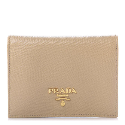 Prada Saffiano Multicolor Compact Wallet Sabbia Cammeo Orchidea 1 of 9