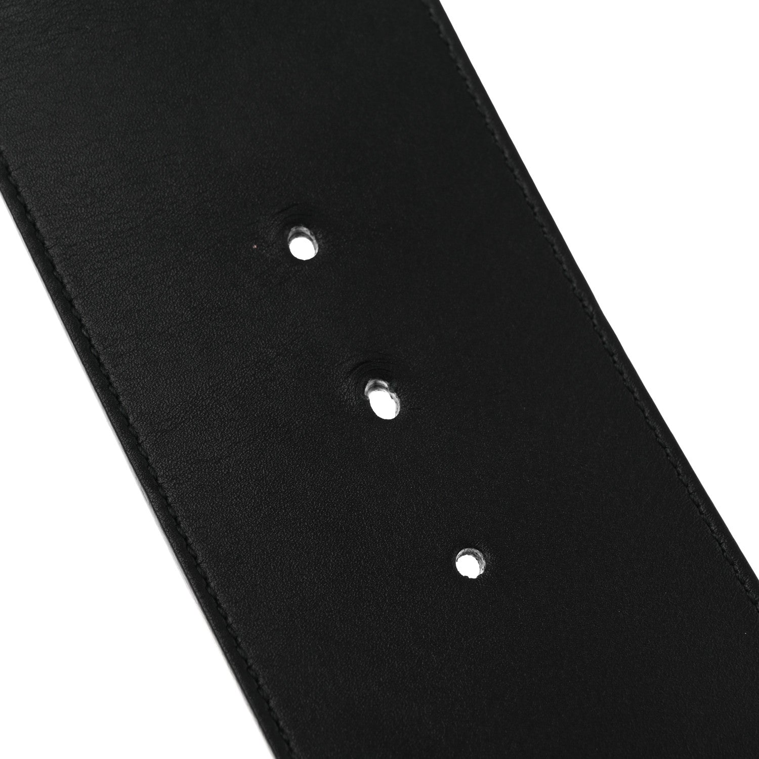 Gucci Moon Calfskin Pearl Double G 70mm Belt 75 30 Black Cream 6 of 6
