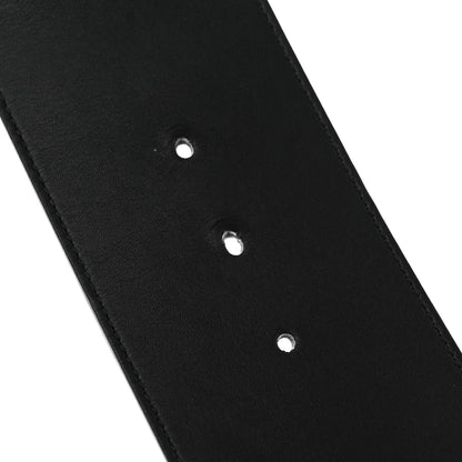Gucci Moon Calfskin Pearl Double G 70mm Belt 75 30 Black Cream 6 of 6