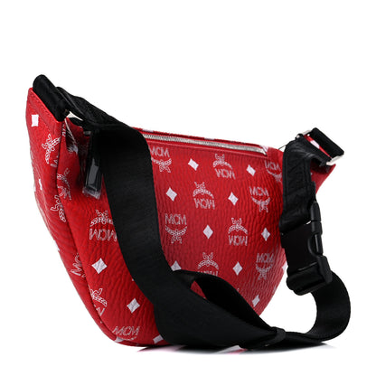 MCM Visetos Large Fursten Belt Bag Red 3 of 10