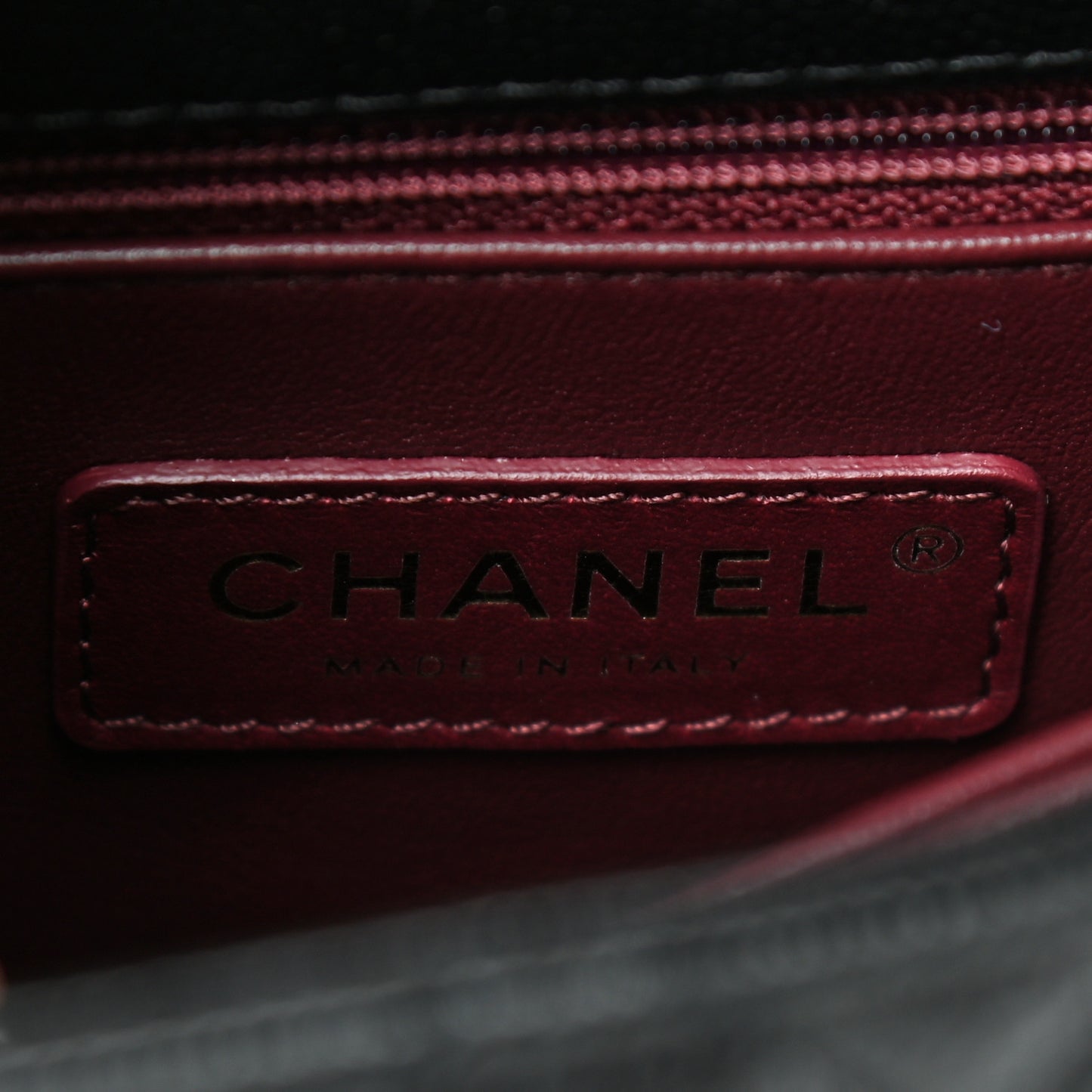 Caviar Quilted Mini Coco Handle Flap Black