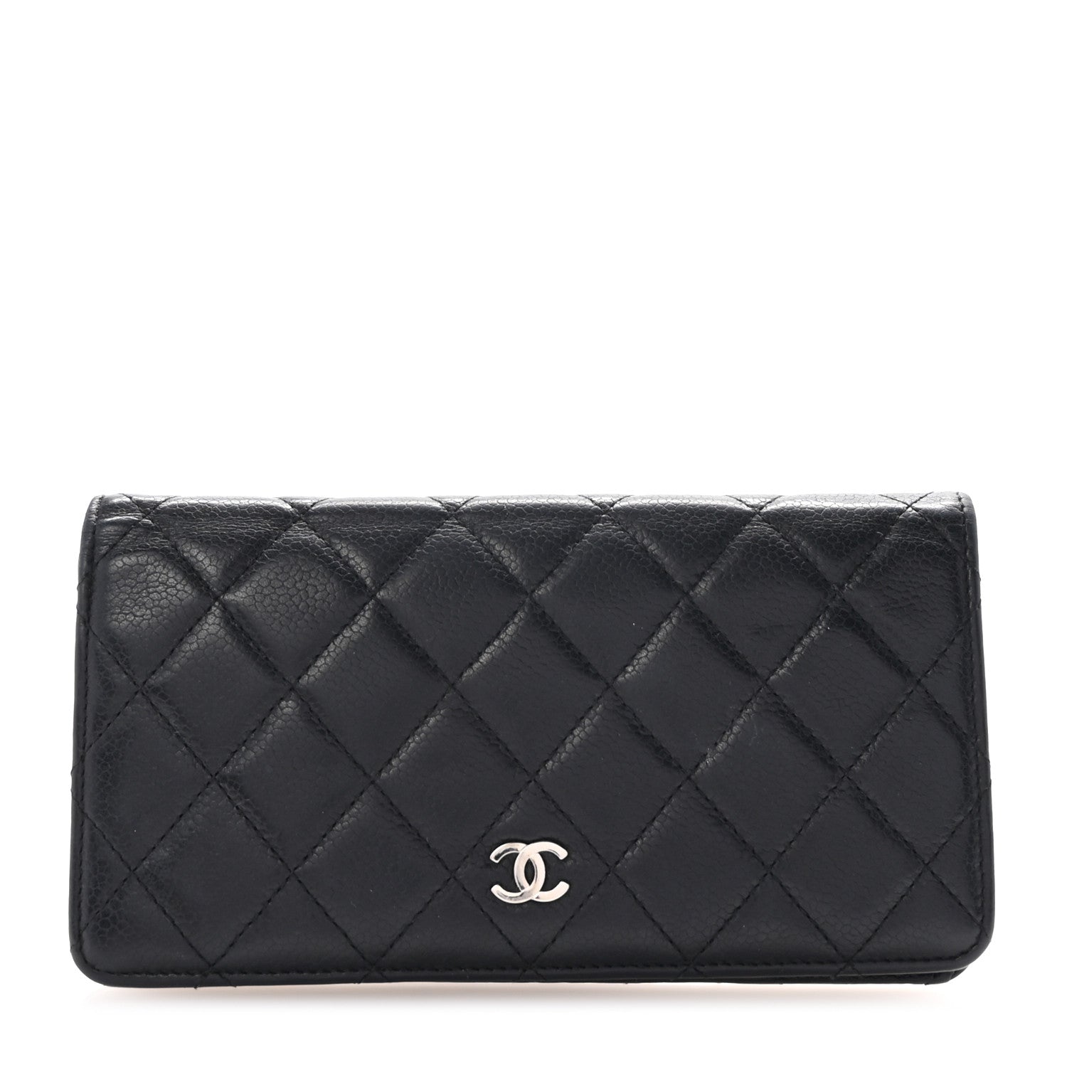 Chanel Caviar Quilted Yen Wallet Black 1 of 9