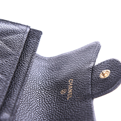 Chanel Caviar Quilted Flap Card Holder Black 9 of 10