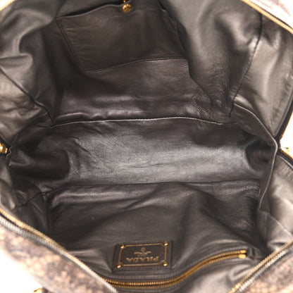 Prada Cervo Lux Print Lace Bauletto Bag Blond 4 of 13