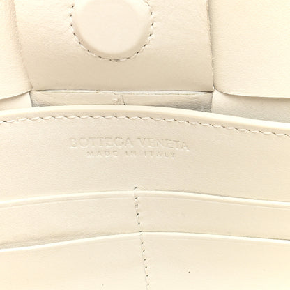 Bottega Veneta Calfskin Maxi Intrecciato Cassette Pouch On Strap Chalk 6 of 9