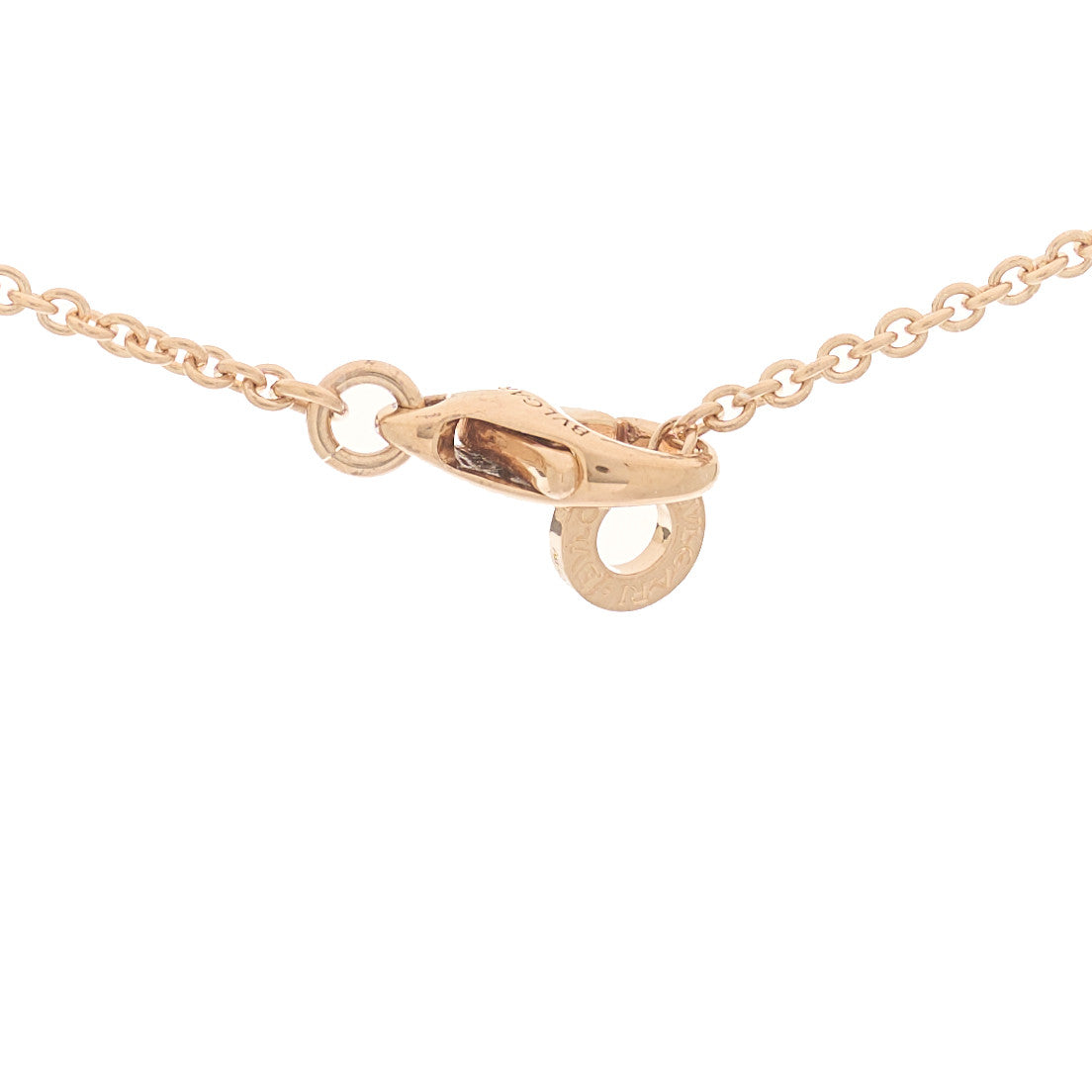 18K Rose Gold Diamond B.Zero1 Open Legends Pendant Necklace