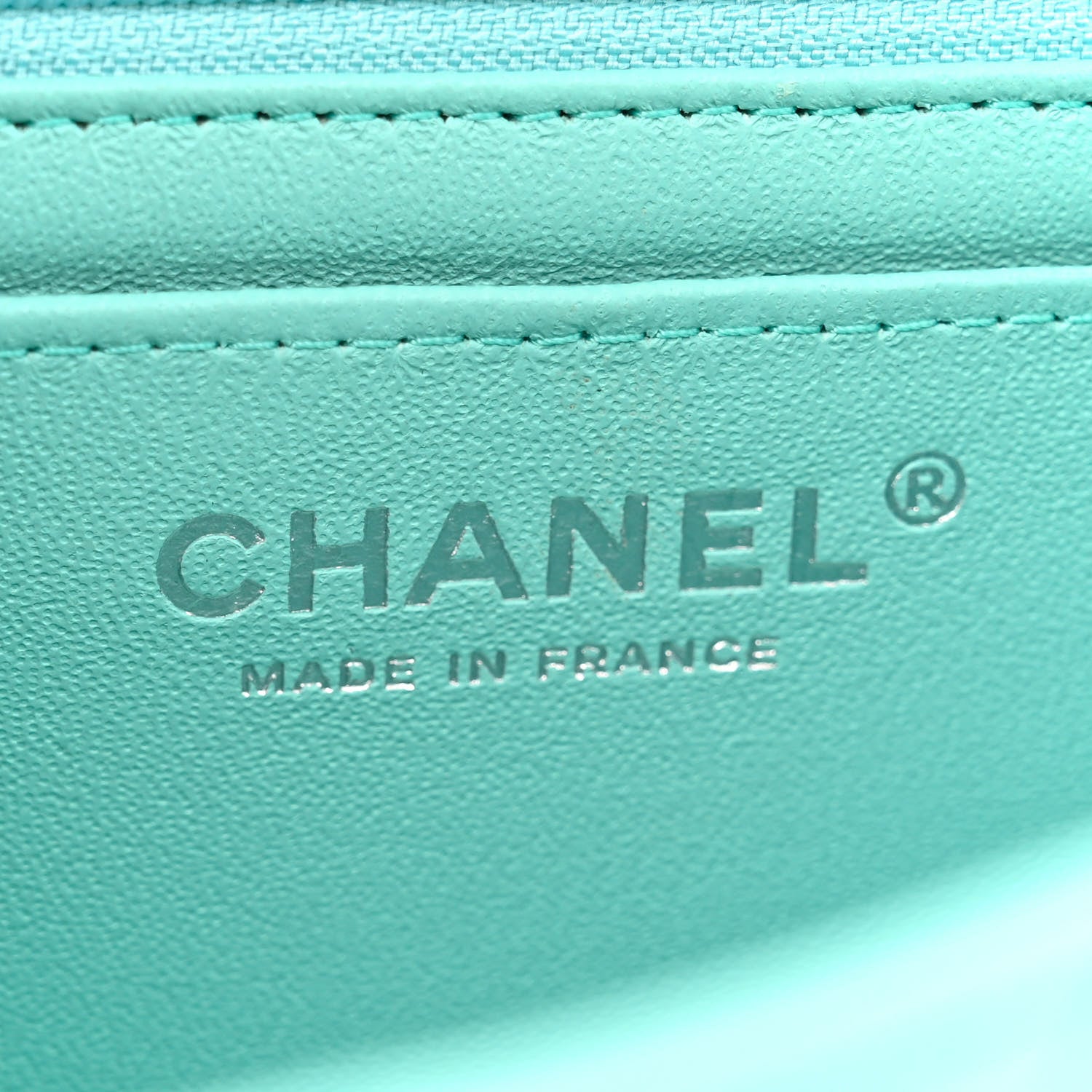 Chanel Lambskin Quilted Mini Rectangular Flap Light Blue 6 of 13