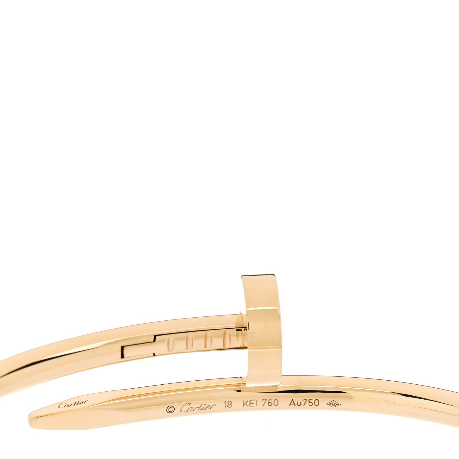 Cartier 18K Yellow Gold Juste Un Clou Bracelet 18 3 of 4