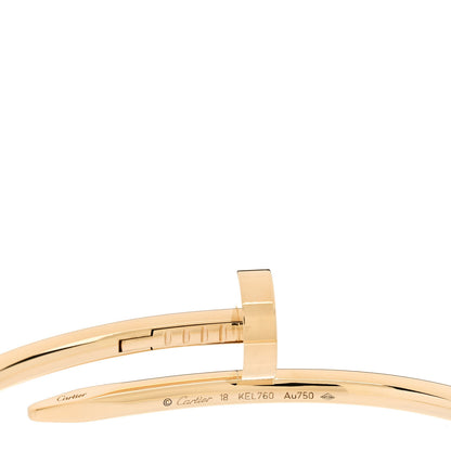 Cartier 18K Yellow Gold Juste Un Clou Bracelet 18 3 of 4